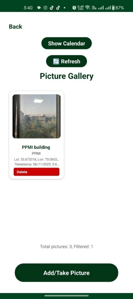 Picture Gallery Screen