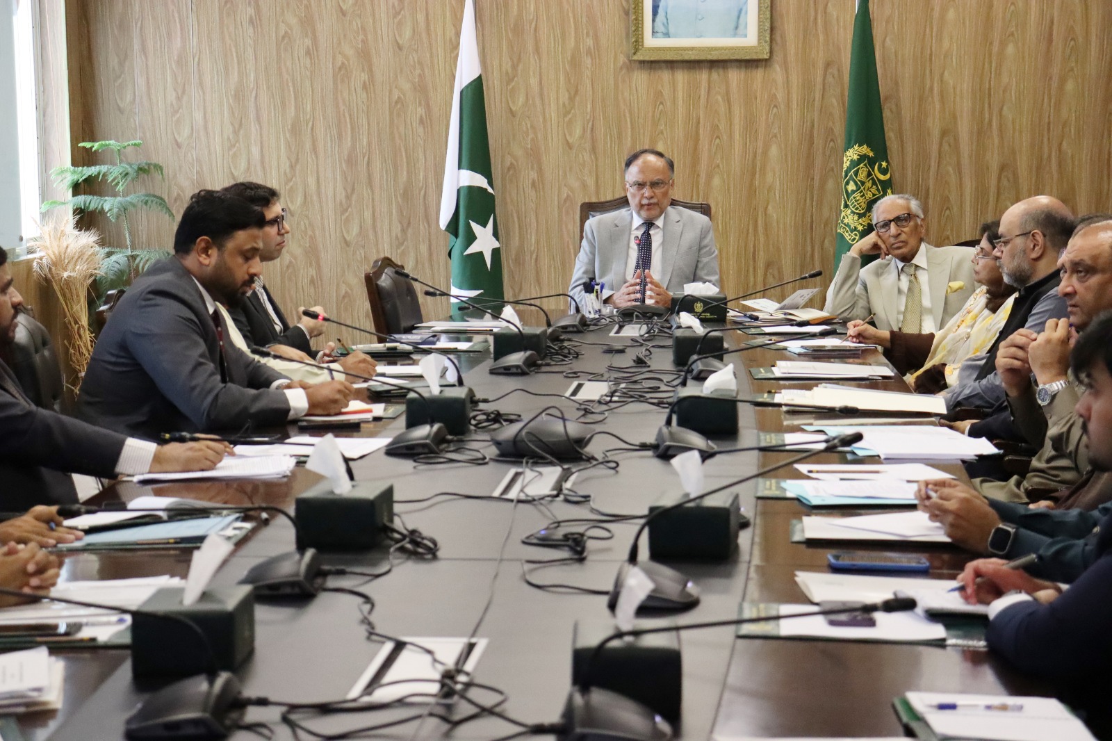 Federal Minister for Planning, Development & Special Initiatives, Professor Ahsan Iqbal, chaired a high-level meeting to review preparations for the forthcoming session of the Joint Cooperation Committee (JCC) of the China–Pakistan Economic Corridor (CPEC), as well as the Prime Minister’s scheduled visit to Beijing
