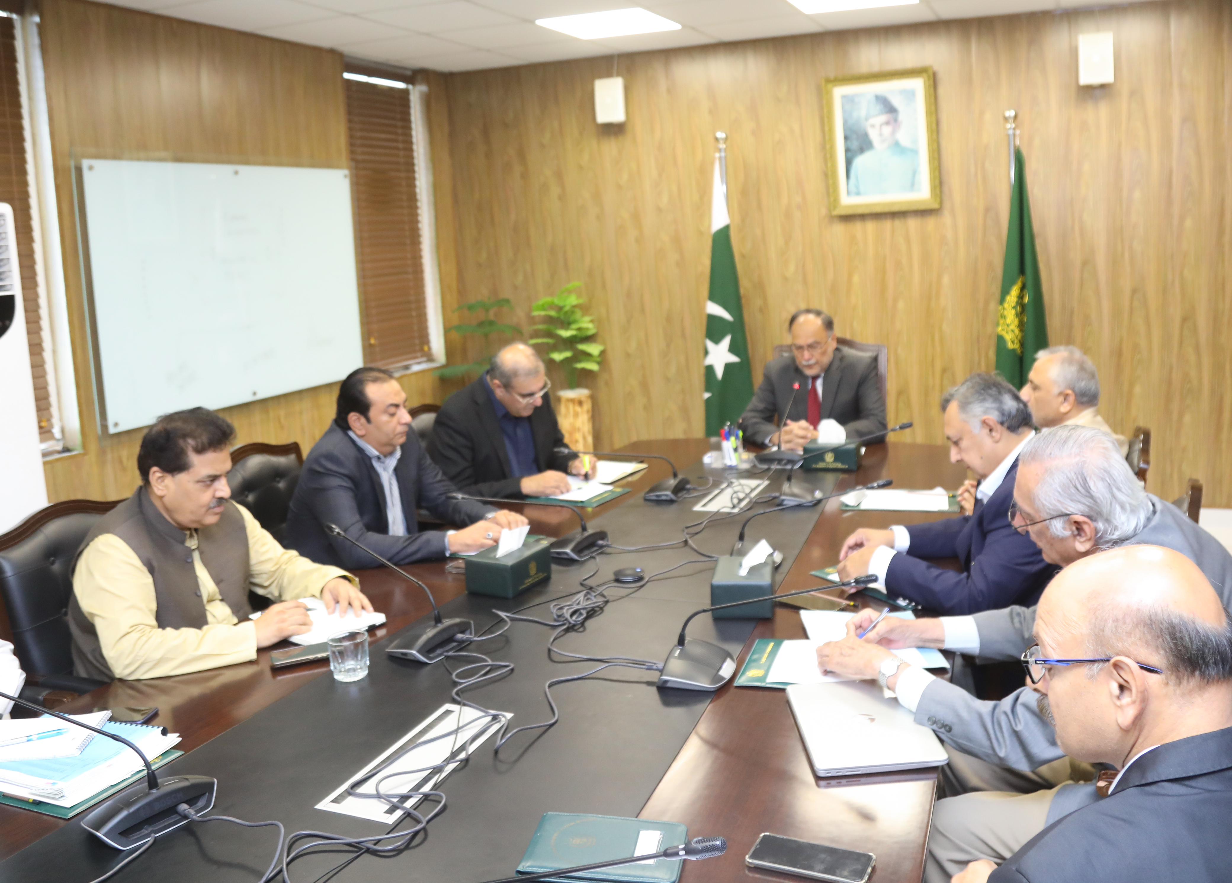 Federal Minister for Planning, Development, and Special Initiatives Ahsan Iqbal Chairs the First Meeting of the Planning Commission's Policy Board