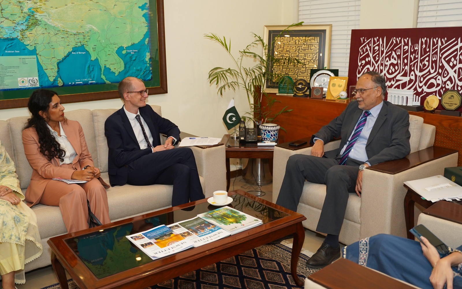 Ahsan Iqbal, UK Development Director Discuss Development Priorities