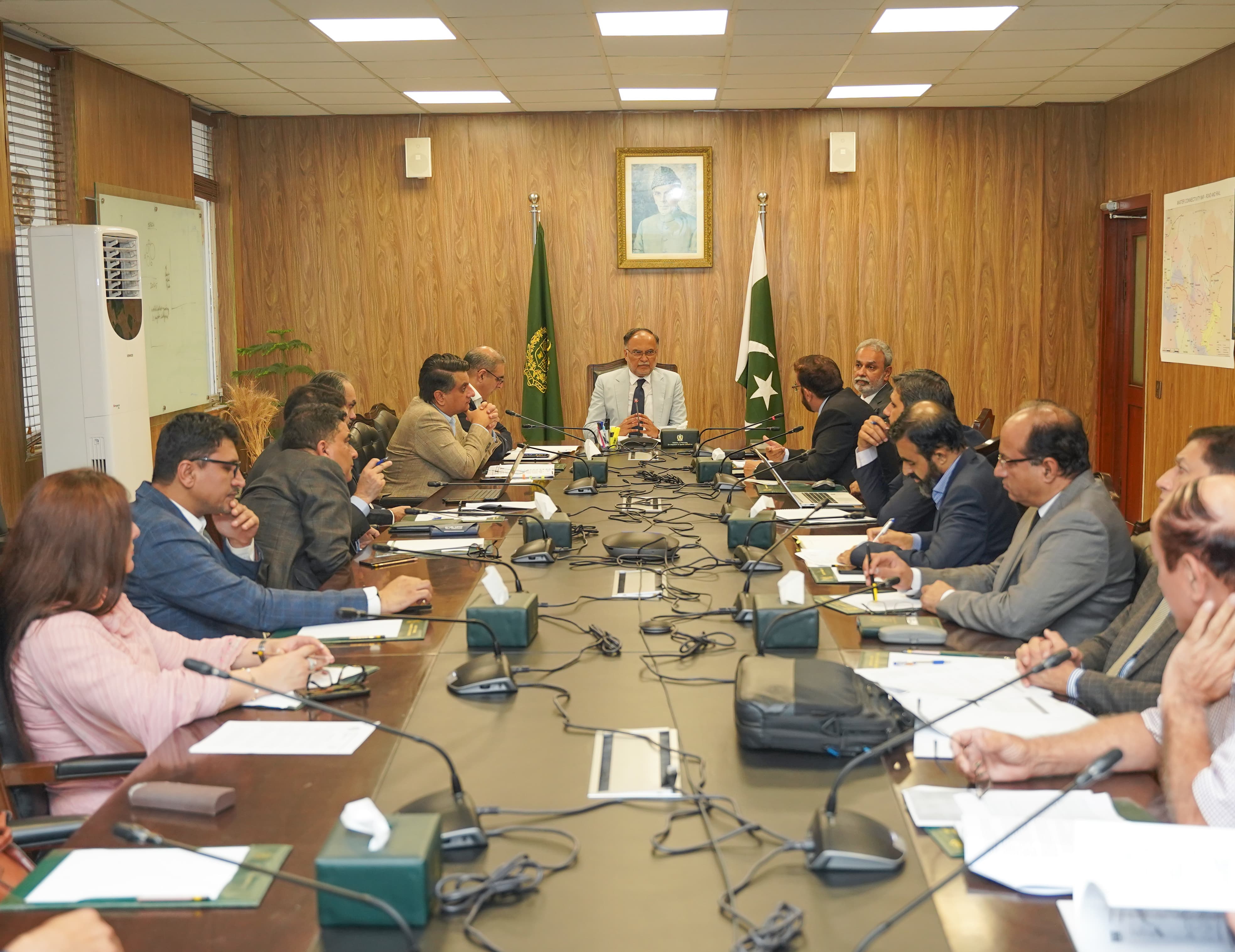 Federal Minister for Planning, Development and Special Initiatives Ahsan Iqbal chaired the 39th meeting of Board of Directors of the Public Private Partnership Authority (P3A) in Islamabad 