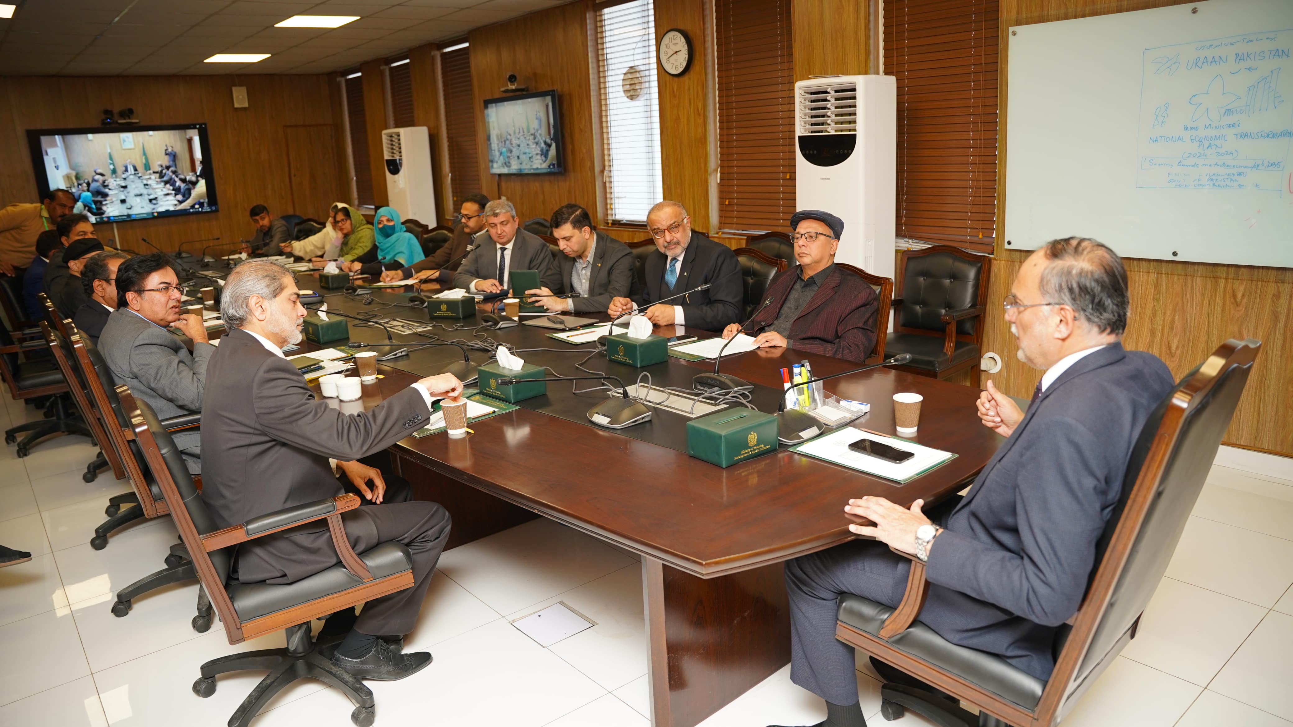 Ahsan Iqbal, chaired a progress review meeting on the Jinnah Medical Complex and Research Center project