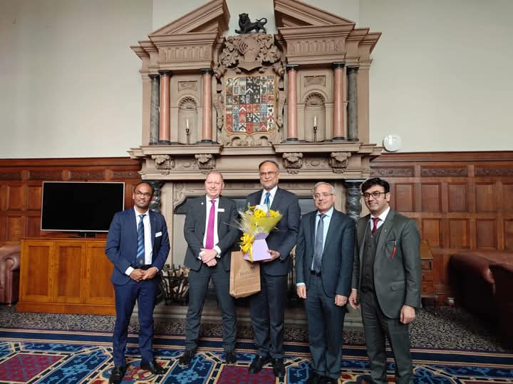 Federal Minister for Planning, Development & Special Initiatives, Ahsan Iqbal, visited Keele University’s Denis Coates Foundation Building and Business School