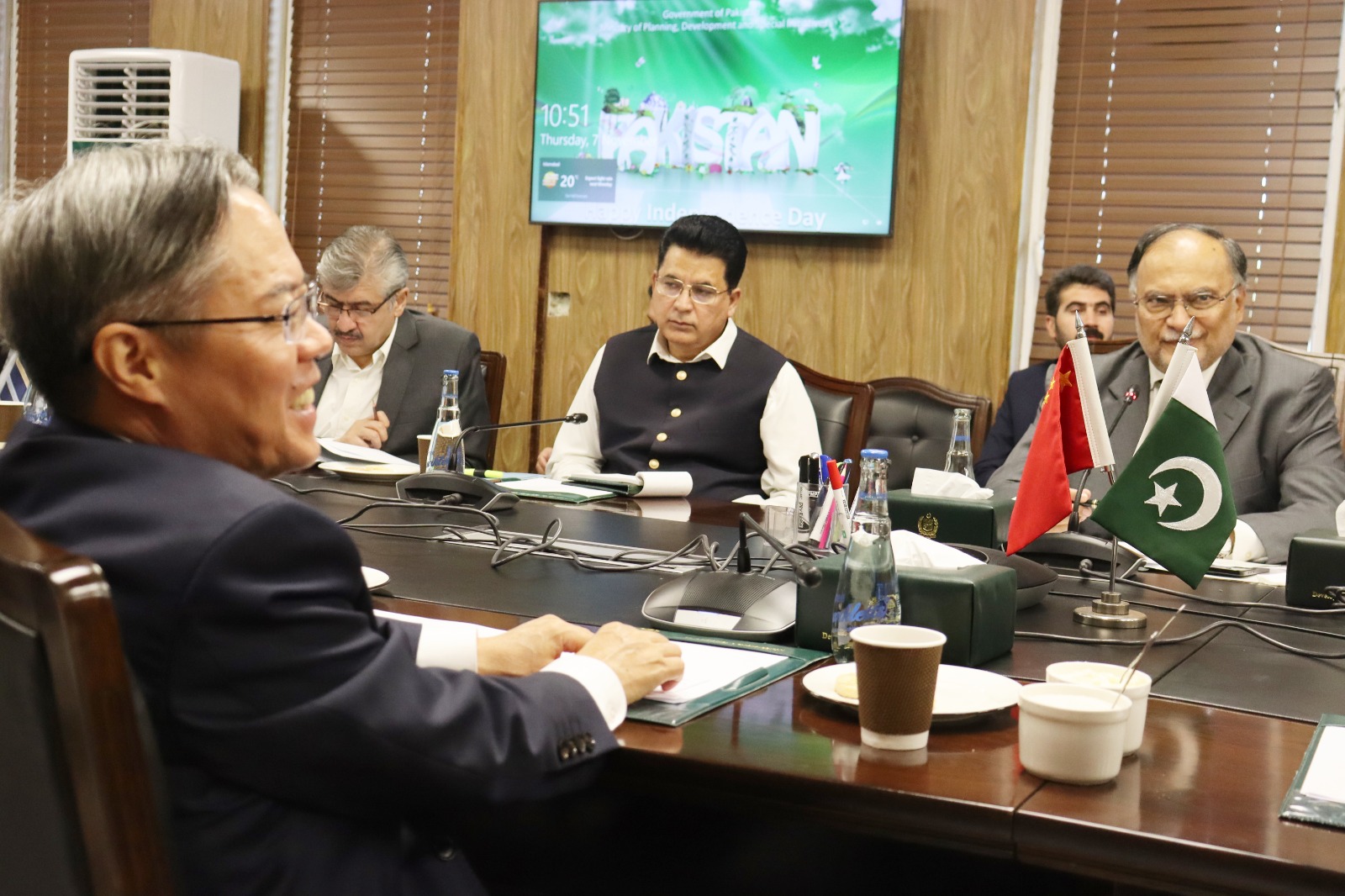 H.E. Jiang Zaidong, Ambassador of China to Pakistan, called on the Federal Minister for Planning, Development & Special Initiatives