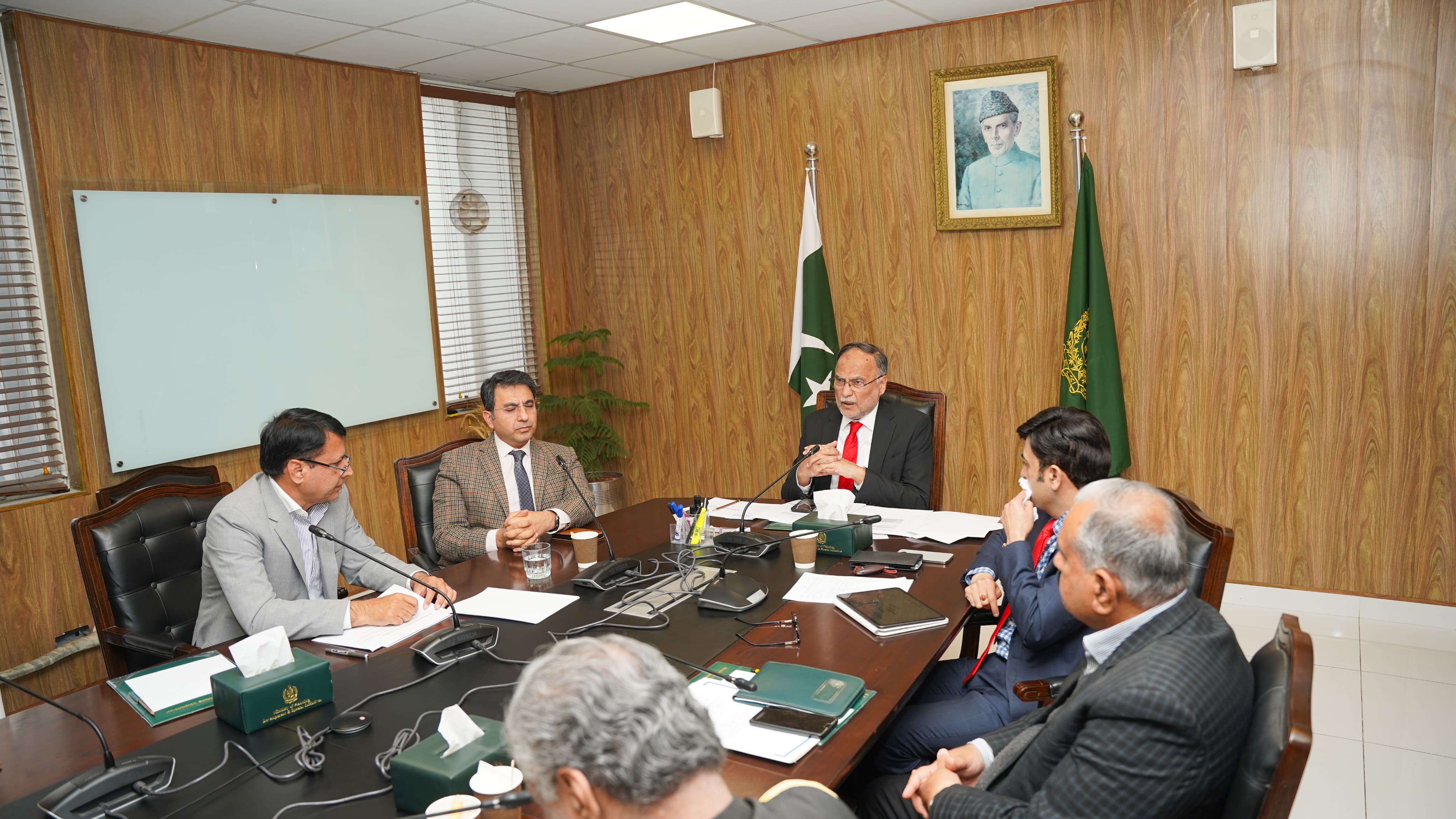 Minister for Planning, Development & Special Initiatives Chairs Review Meeting on Seerat Center Lahore Project

