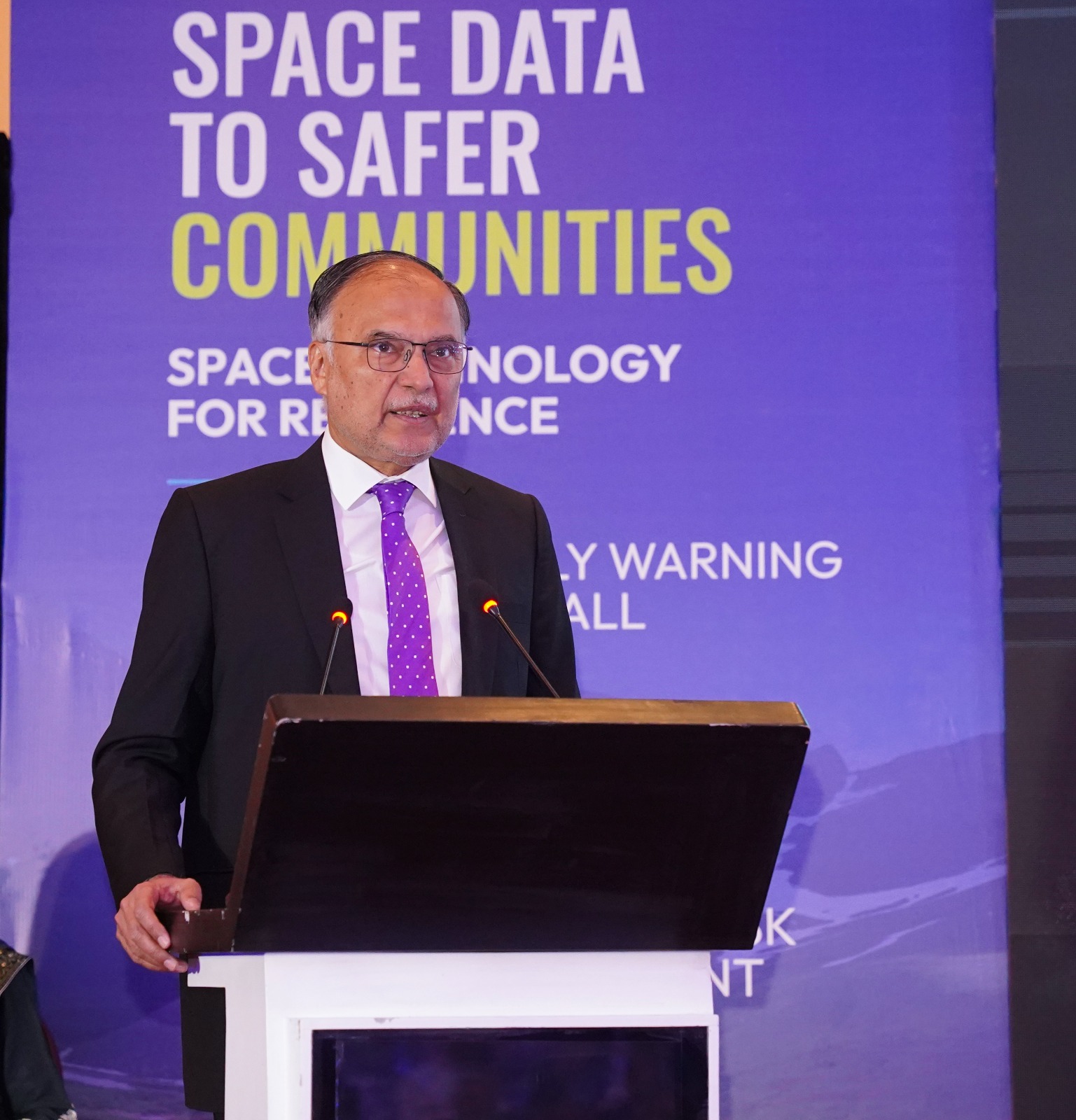 Space Technology Essential to Protect Vulnerable Communities from Climate Change and Natural Disasters: Ahsan Iqbal